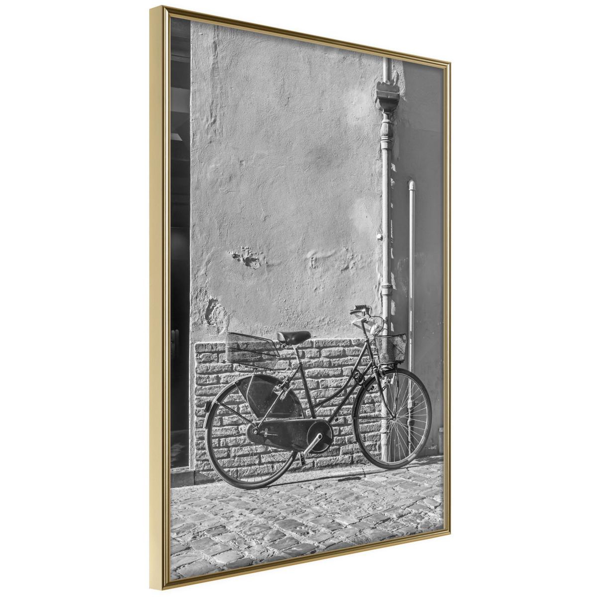 Paris Prix Affiche murale encadrée  bicycle with black tires