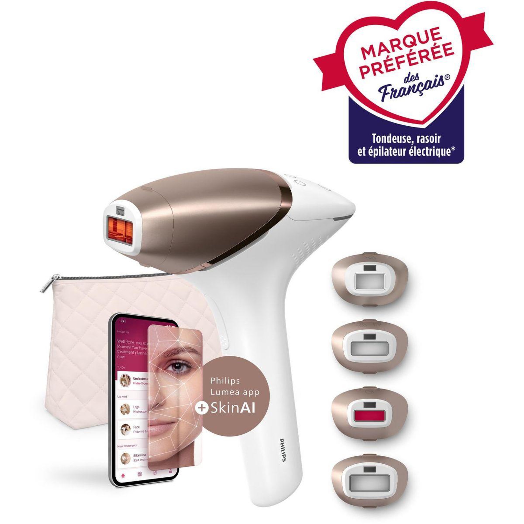 Voir la diapositive 2 : Philips Epilateur lumière pulsée lumea série 9900 bri951/01