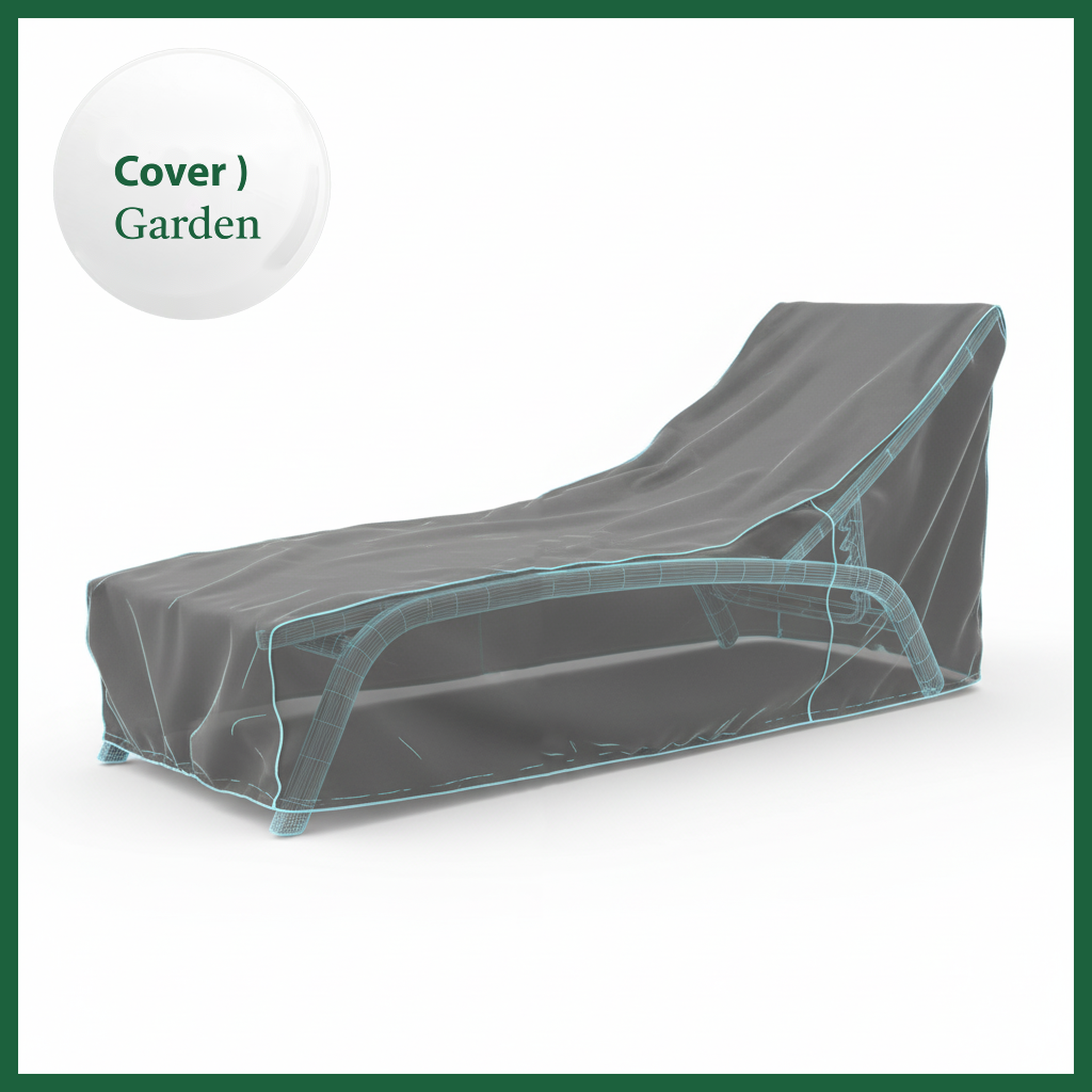 Voir la diapositive 4 : Jardiline Housse BAIN DE SOLEIL - 200 x 75 x 60/30 cm - Cover Garden