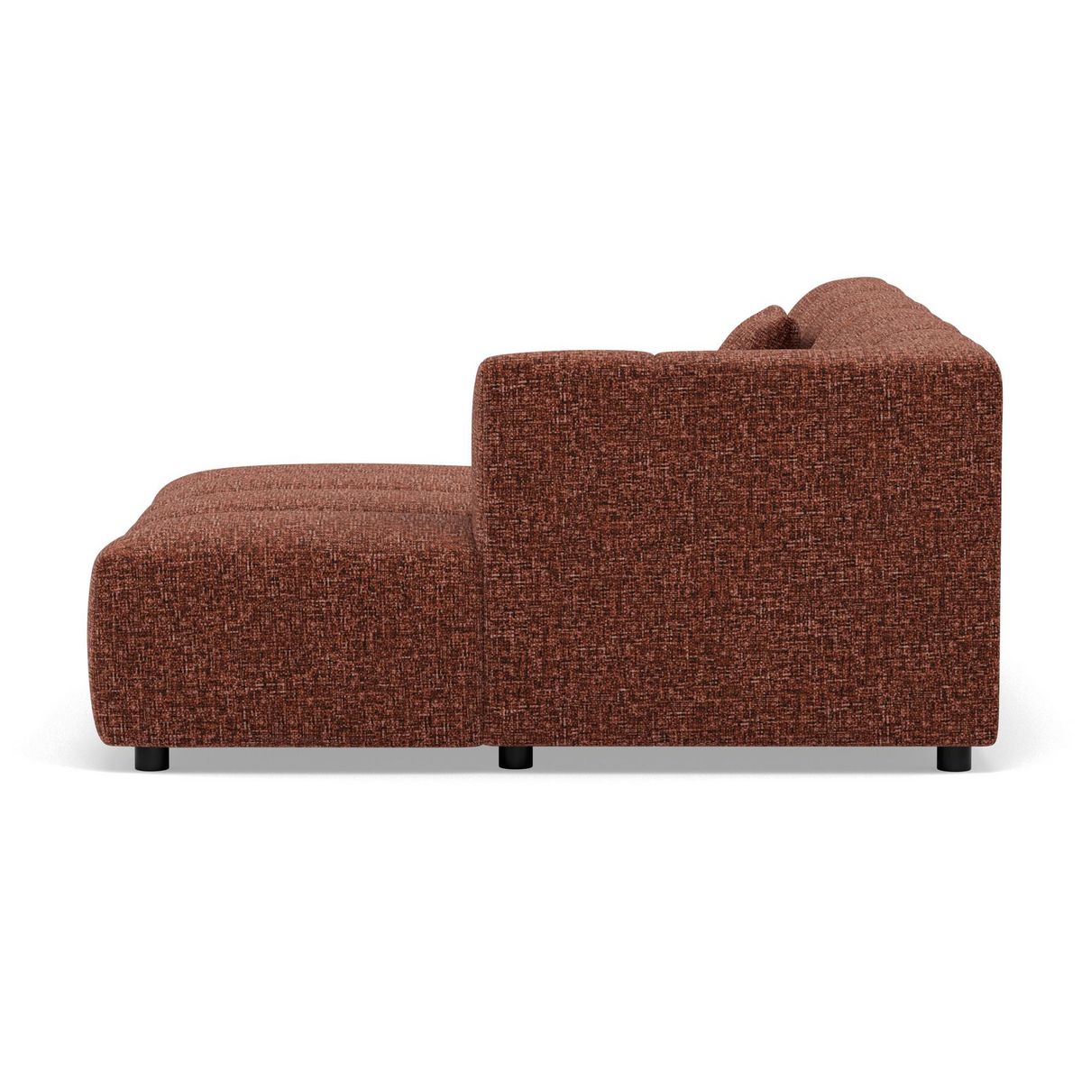 LISA DESIGN Curtis - canapé d'angle droit 4 places en tissu texturé