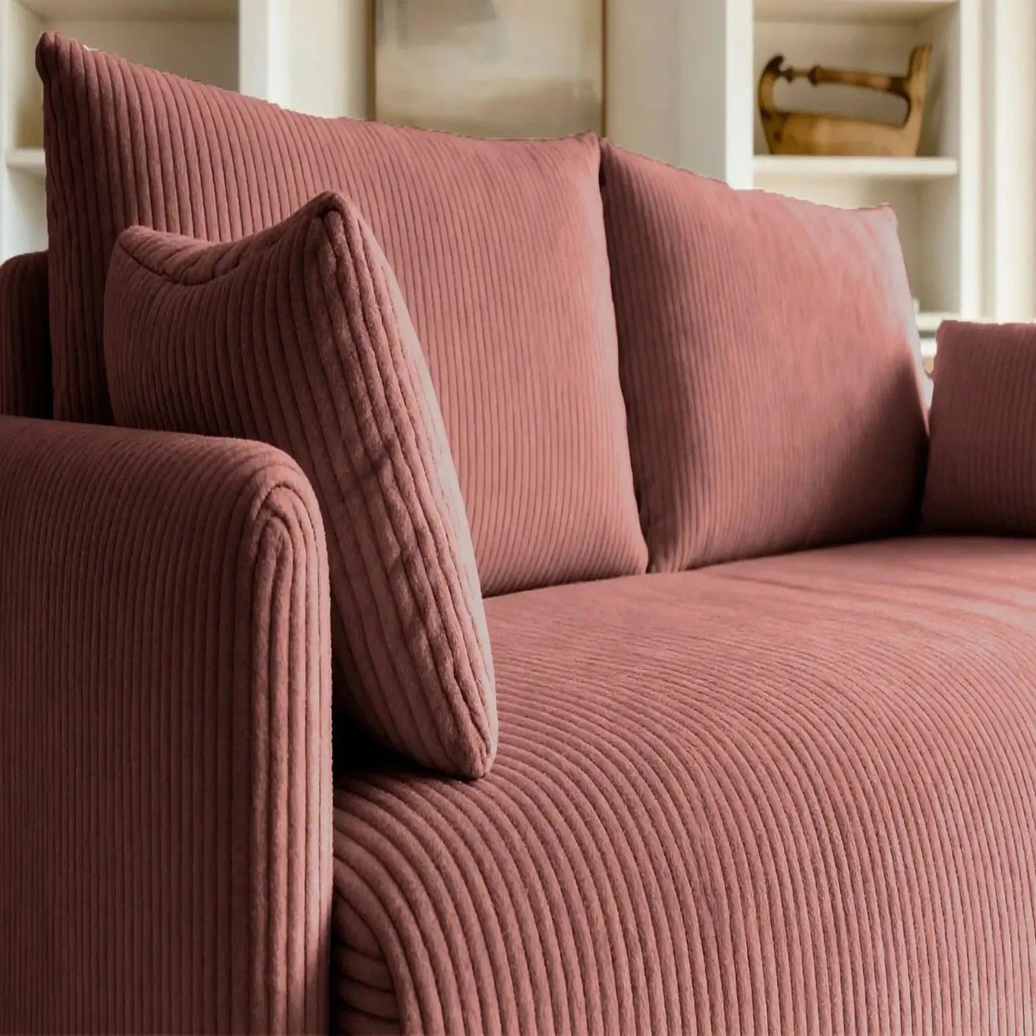 Voir la diapositive 5 : CASANOVA PARIS Axelle - canapé droit convertible velours côtelé 2 places