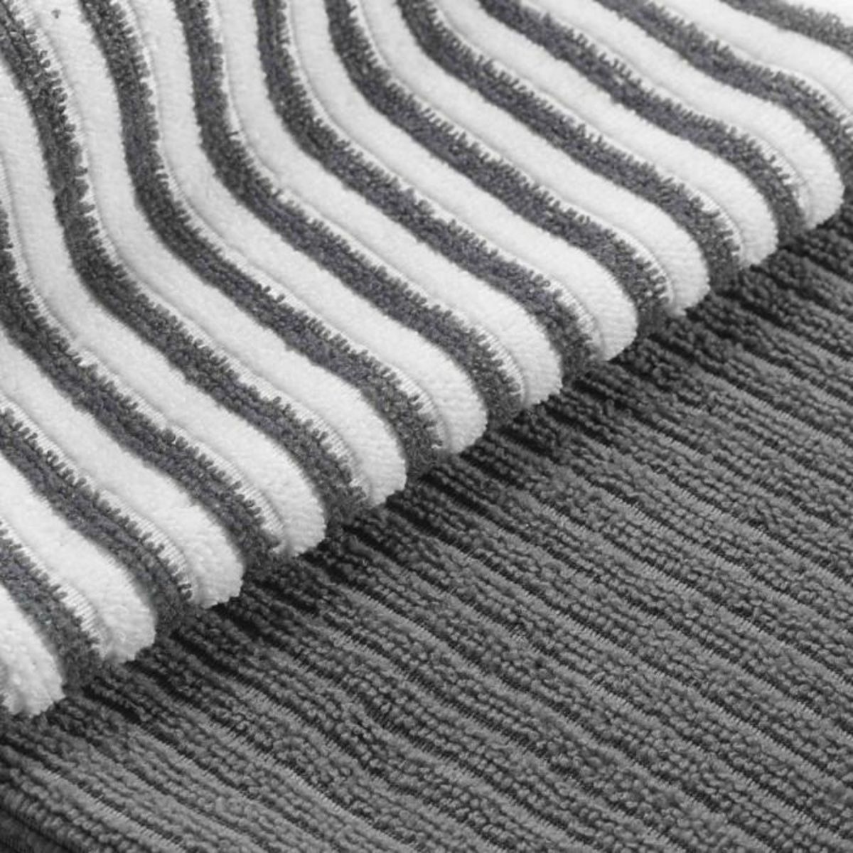 Paris Prix Lot de 3 Torchons Microfibre  Cuistot  40x40cm Gris