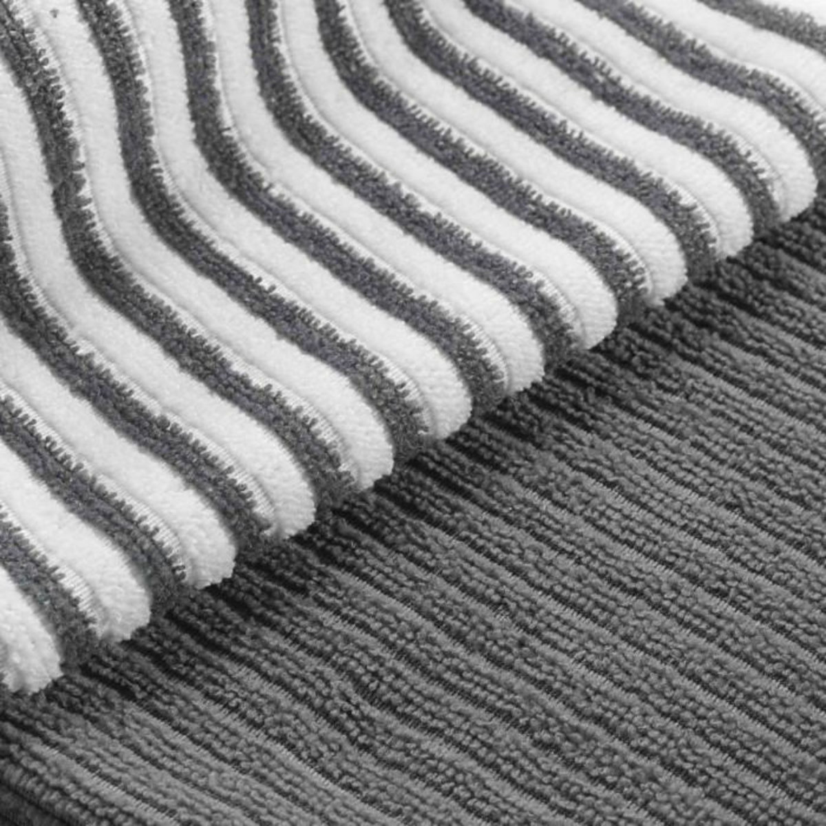 Paris Prix Lot de 3 Torchons Microfibre  Cuistot  40x40cm Gris