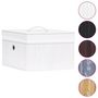 Voir la diapositive 3 : VIDAXL Boîtes de rangement en bambou 4 pcs Blanc