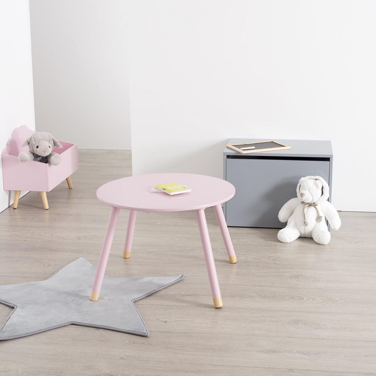 ATMOSPHERA Table enfant en bois D60cm SWEET