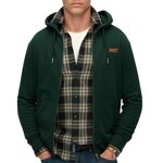 SUPERDRY Sweat Zippé  Homme Superdry Essential. Coloris disponibles : Vert
