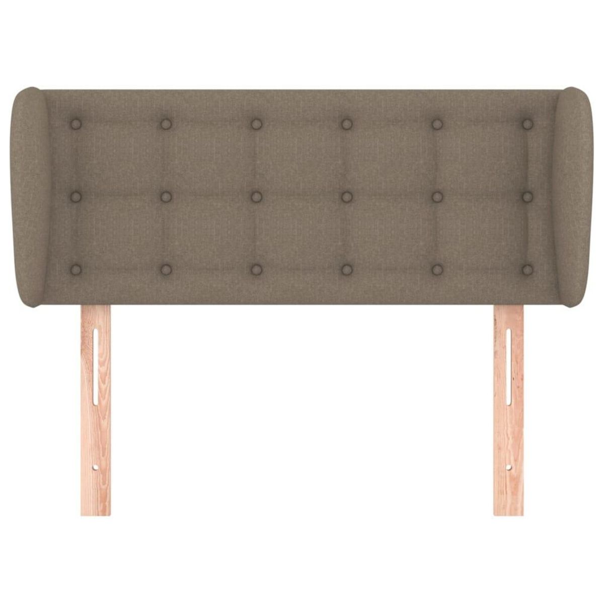 VIDAXL Tete de lit avec oreilles Taupe 103x23x78/88 cm Tissu