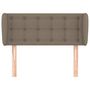 Voir la diapositive 3 : VIDAXL Tete de lit avec oreilles Taupe 103x23x78/88 cm Tissu
