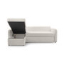 Voir la diapositive 4 : BEST MOBILIER Pocatello - canapé d'angle réversible 4 places - convertible avec coffre - en tissu bouclette