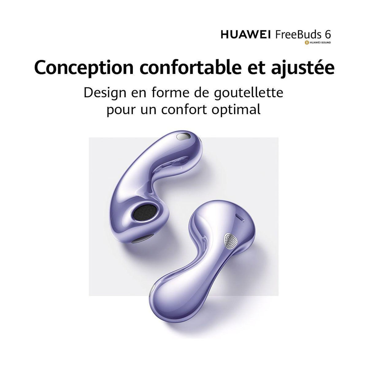 HUAWEI Ecouteurs Freebuds 6 Noir