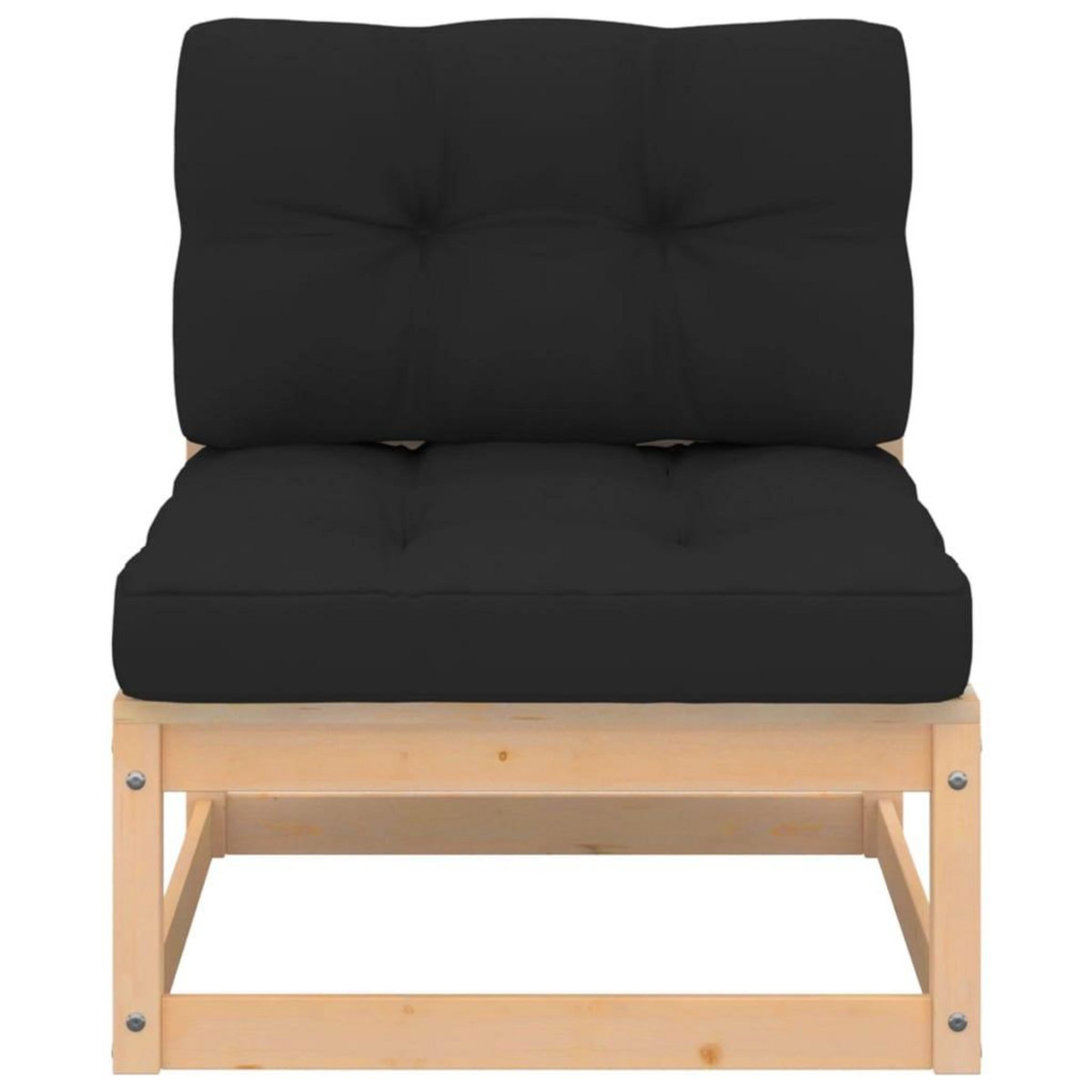 VIDAXL Salon de jardin 6 pcs avec coussins Bois de pin massif