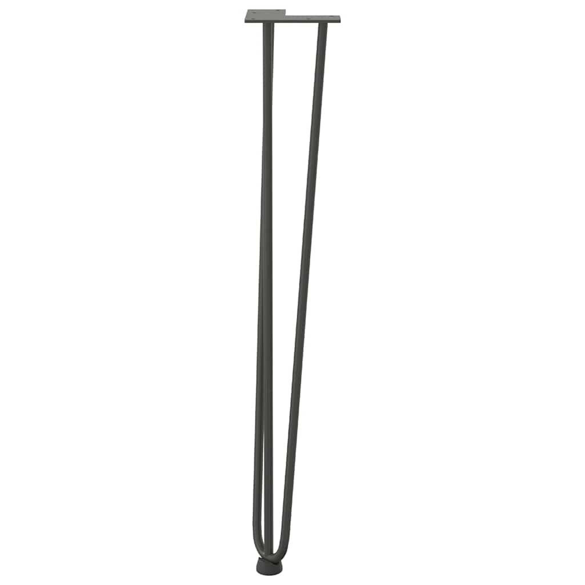 Voir la diapositive 5 : VIDAXL Pieds de table en forme d'epingle a cheveux 4 pcs anthracite