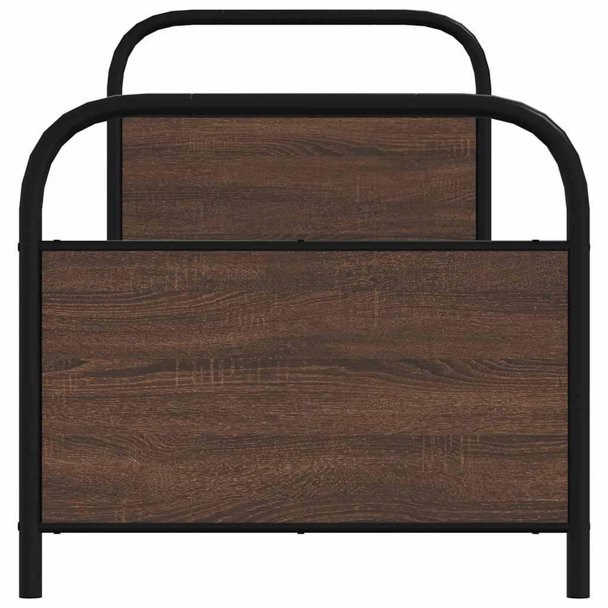 Voir la diapositive 5 : VIDAXL Cadre de lit sans matelas 80x200cm chene marron bois ingenierie