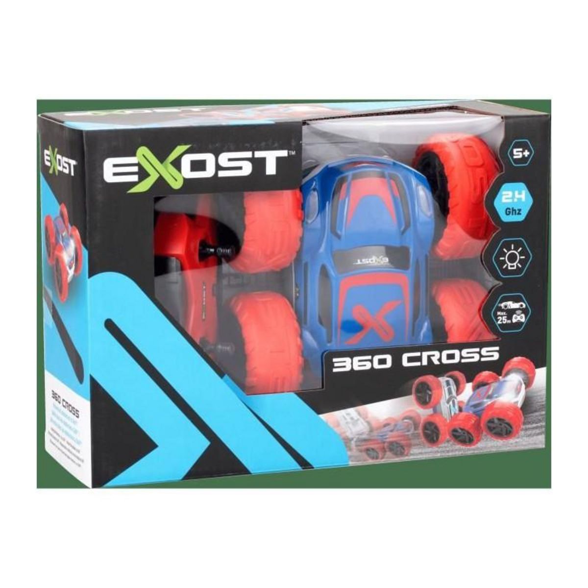 EXOST Voiture télécommandée 360 CROSS ROUGE A BATTERIE - EXOST