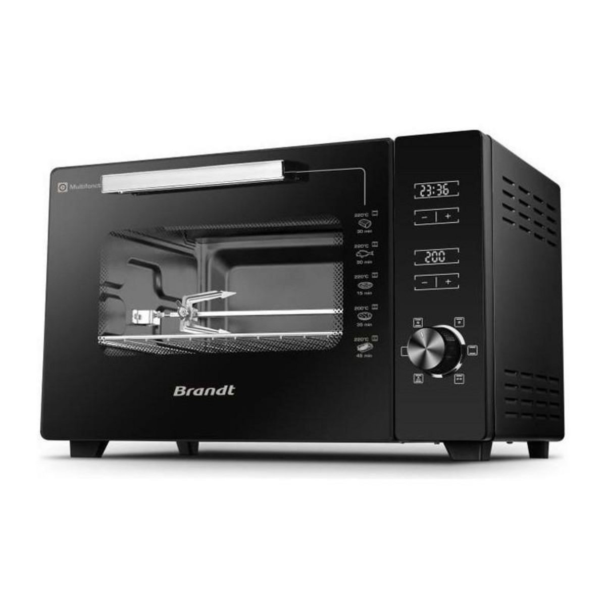 BRANDT BRANDT - FC406MHB - Mini four 40L - Dimensions plat : 29*38 cm - Réglage de la température: 40 ? a 220 ?