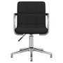 Voir la diapositive 3 : VIDAXL Chaise pivotante de bureau Noir Tissu