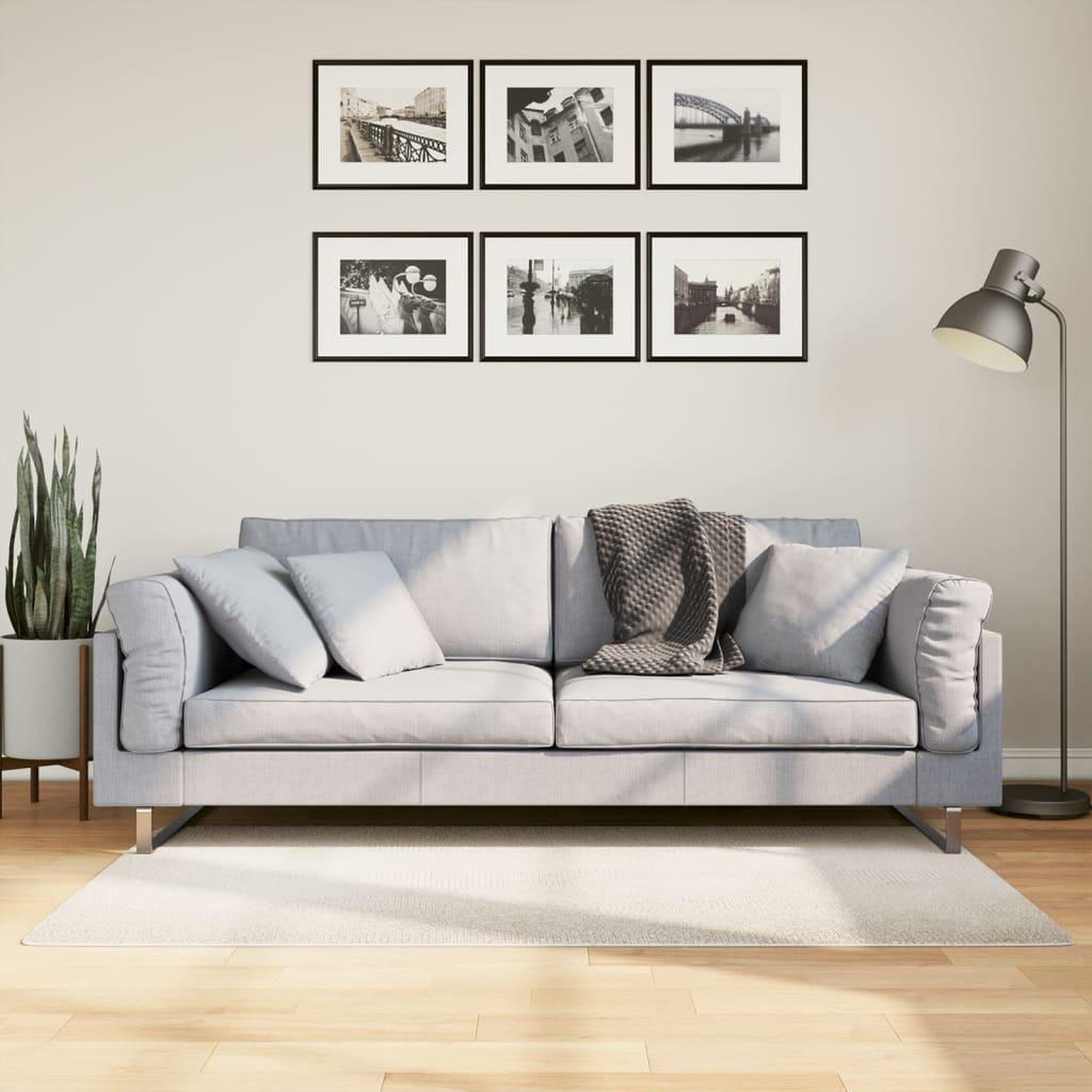 VIDAXL Tapis IZA poils courts style scandinave creme 80x150 cm