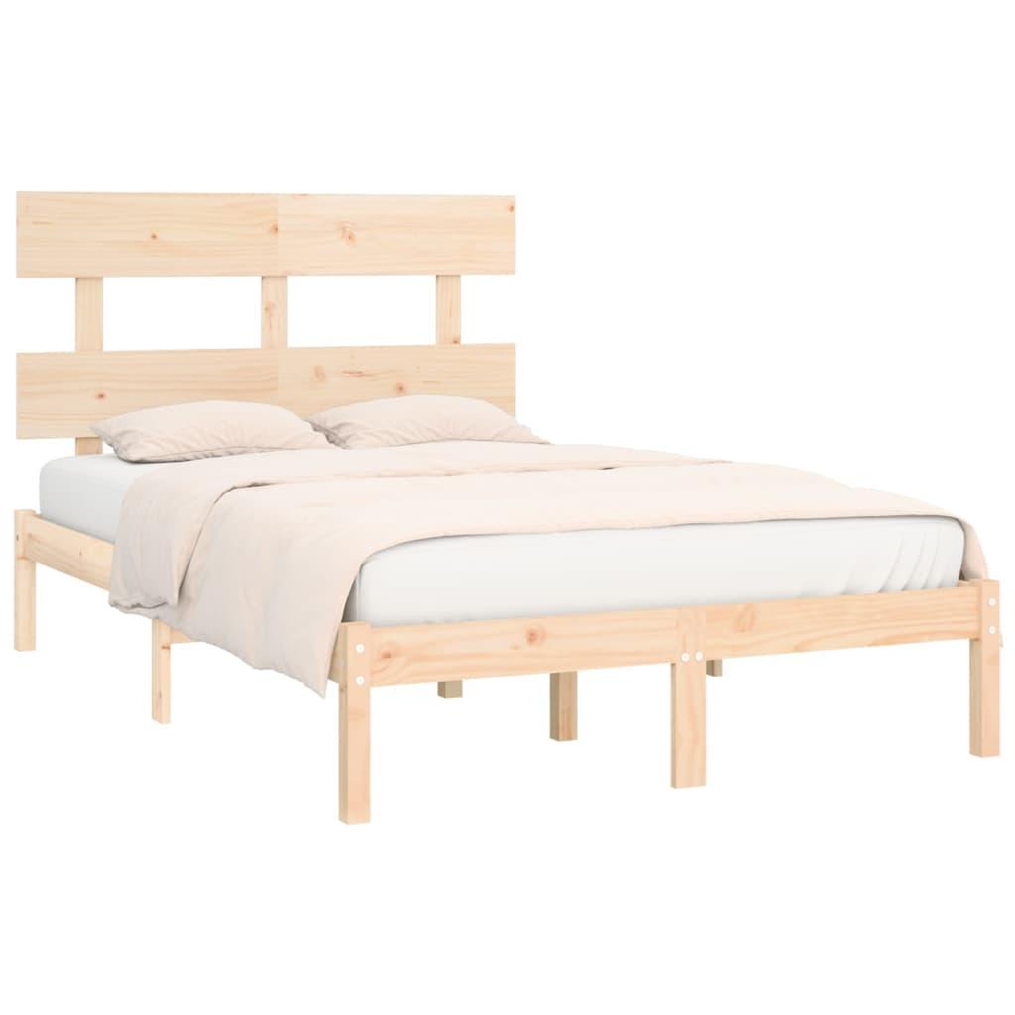 Voir la diapositive 3 : VIDAXL Cadre de lit sans matelas 120x190 cm bois massif