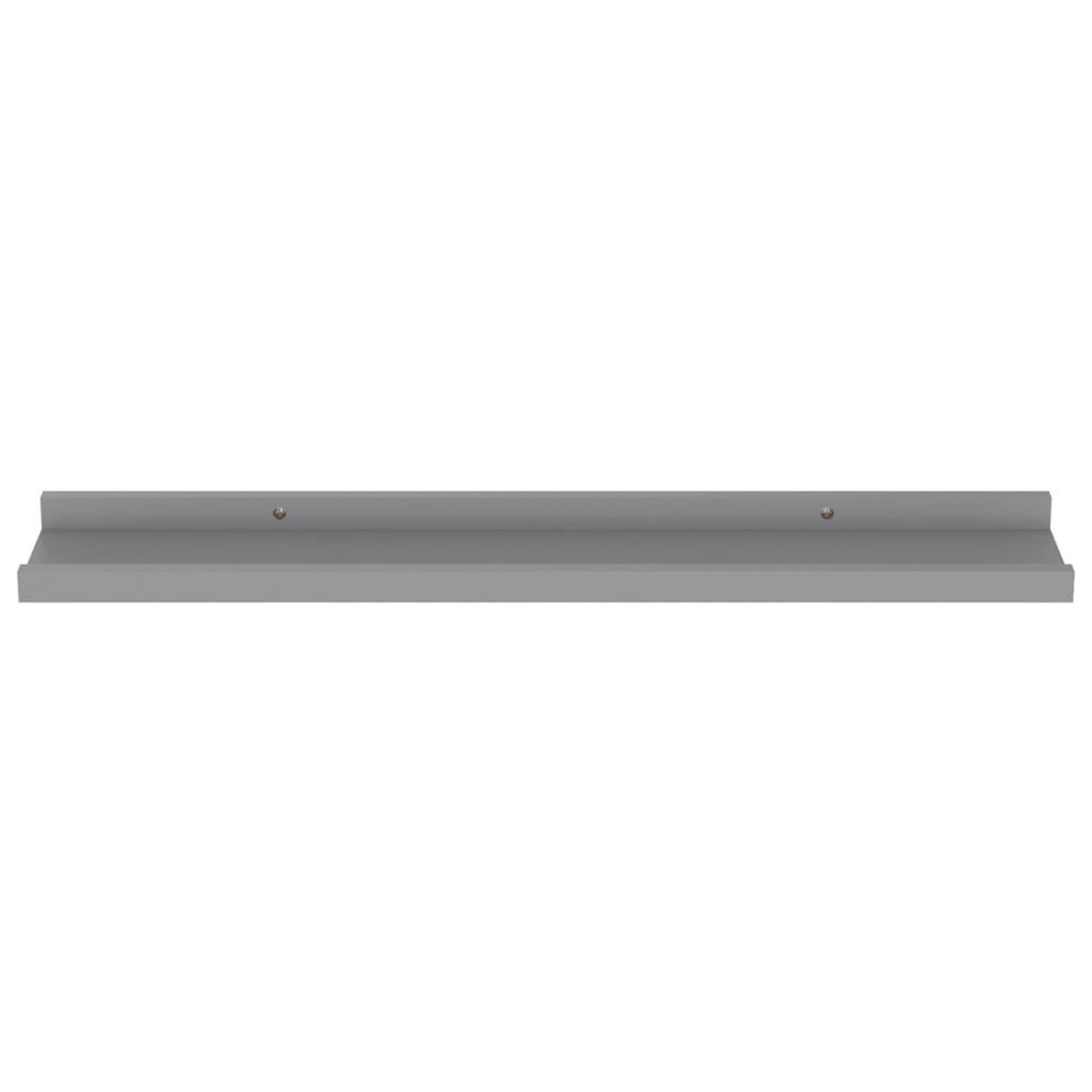 Voir la diapositive 4 : VIDAXL Etageres murales 4 pcs Gris 60x9x3 cm