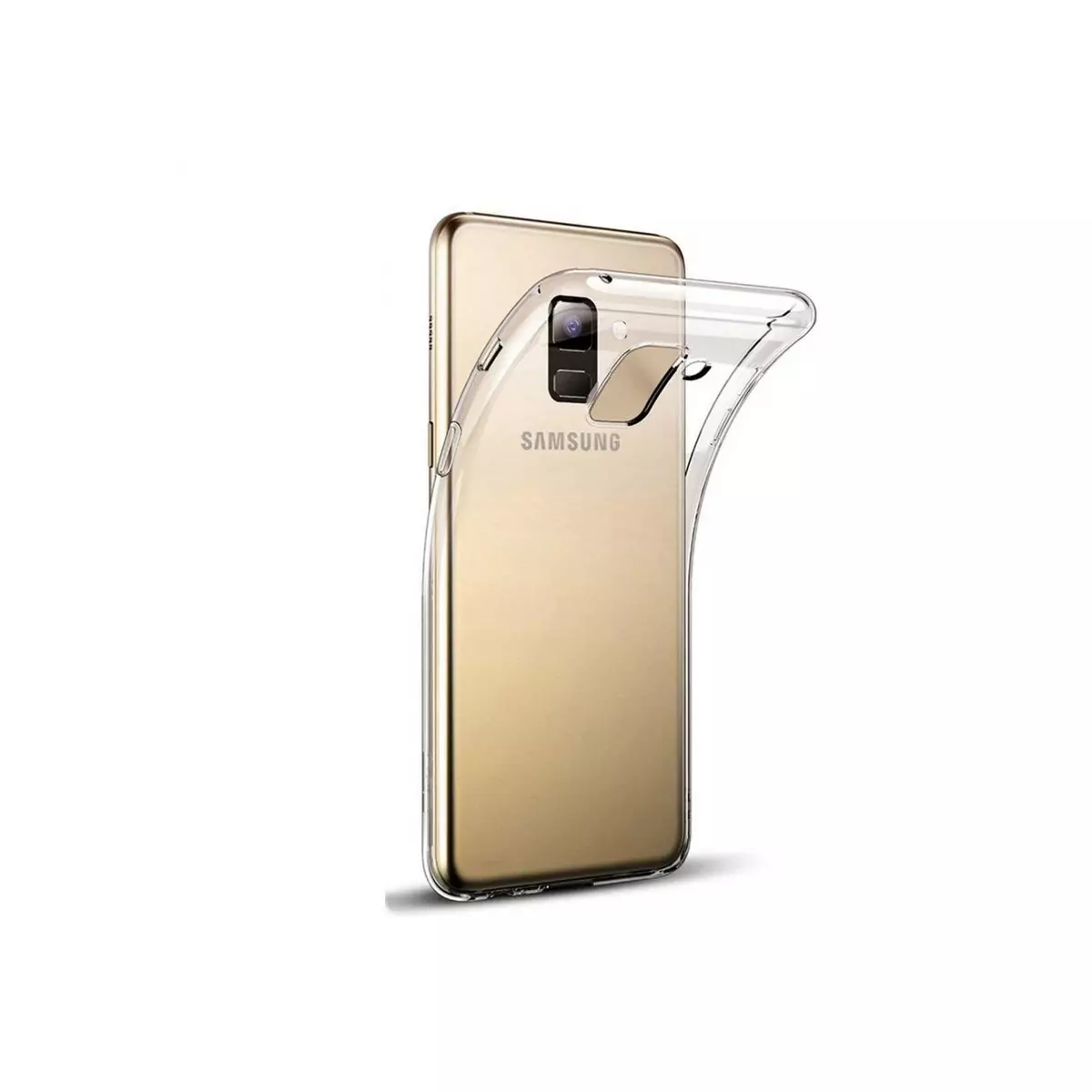 amahousse Coque Galaxy A8+ 2018 souple transparente ultra fine