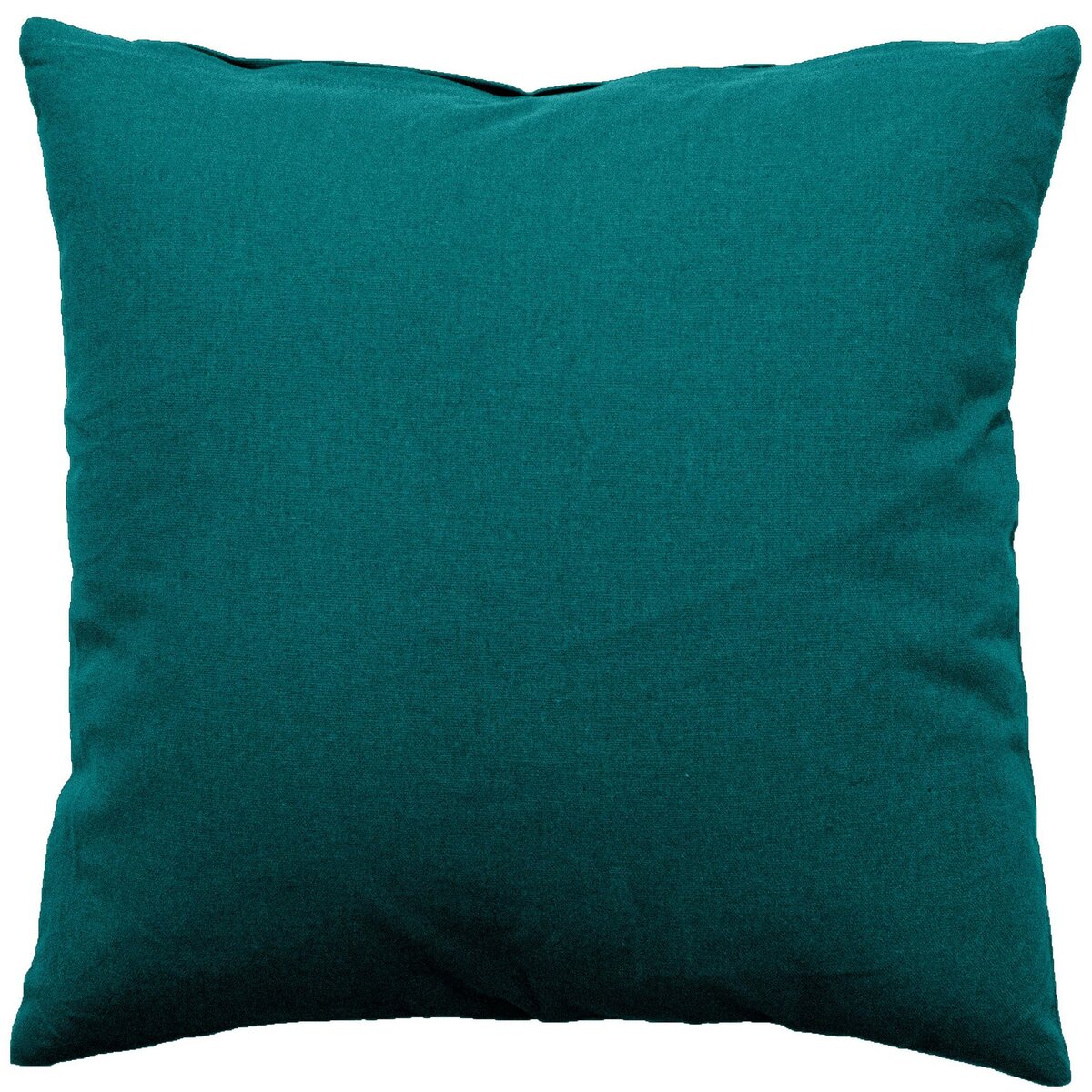 TOILINUX Grand Coussin déhoussable Panama - 60 x 60 cm - Marron Chocolat fondant