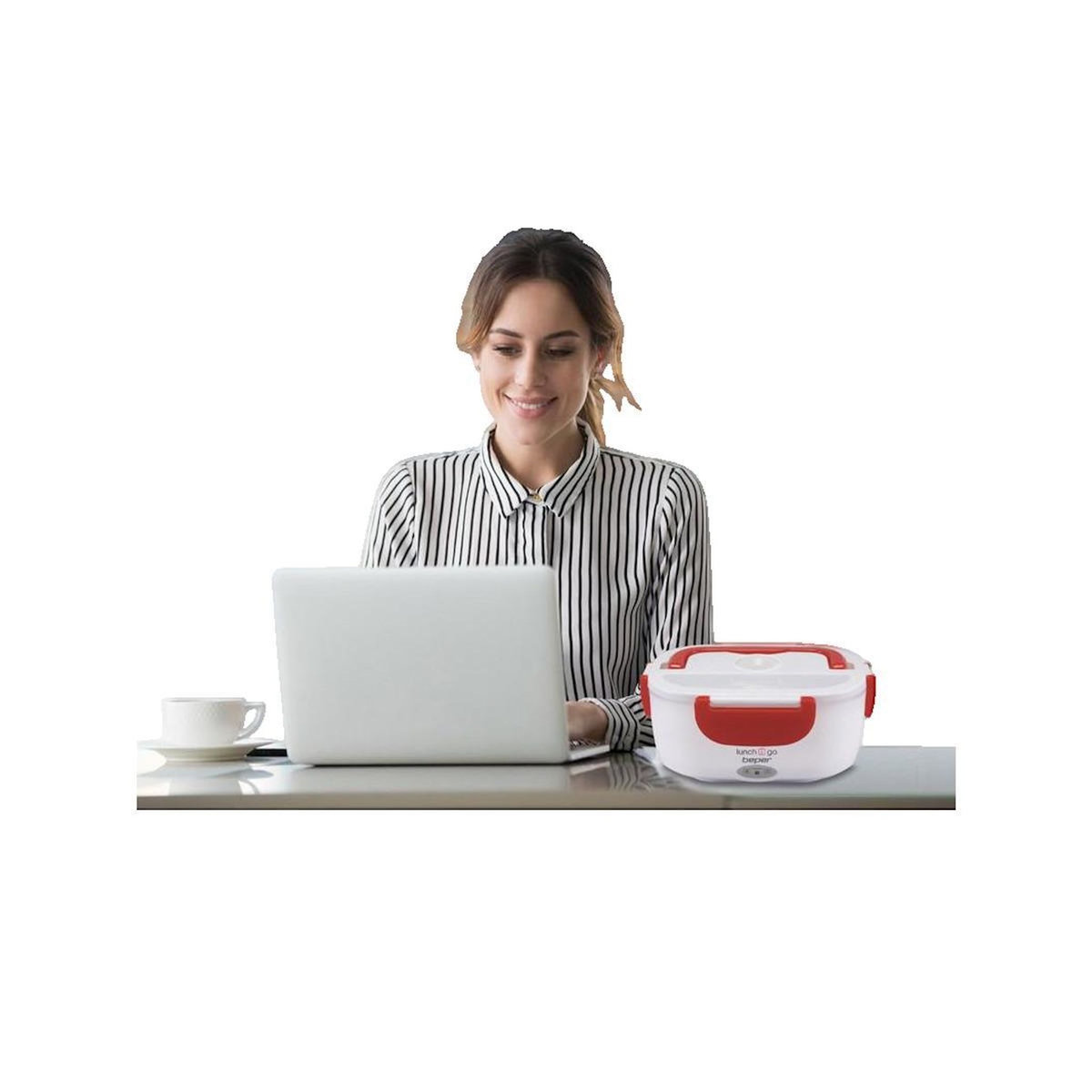 BEPER Boîte à déjeuner électrique Beper 1L + 450ml Rouge