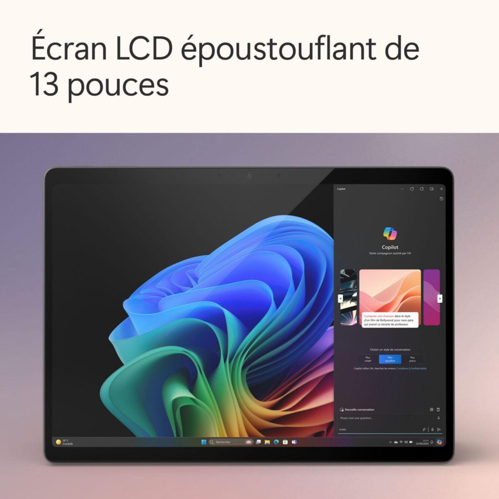 Voir la diapositive 2 : MICROSOFT Pc hybride pack surface pro 13  snapdragon x plus 16 go ram lpddr5x ssd 512 go copilot+pc