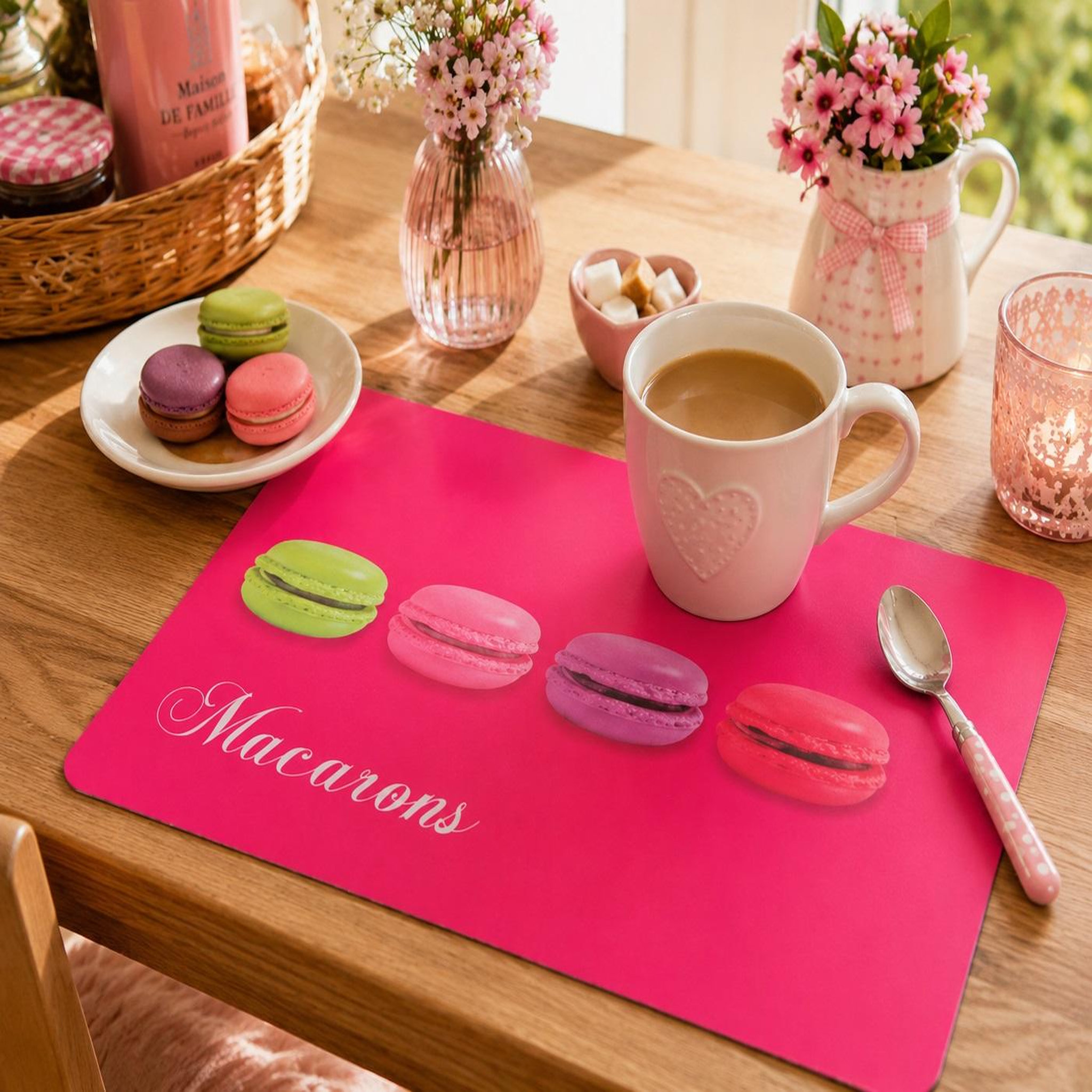 Voir la diapositive 3 : Eden Set de table opaque macaron 28 x 44 cm