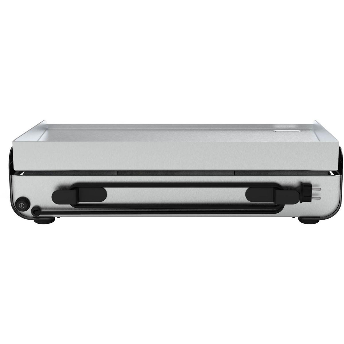 LAGRANGE Plancha électrique Pro 65L noir 2 brûleurs à poser, 65x40 cm + kit d'accessoires