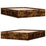 Voir la diapositive 4 : VIDAXL Cadre de lit sans matelas chene fume 150x200 cm