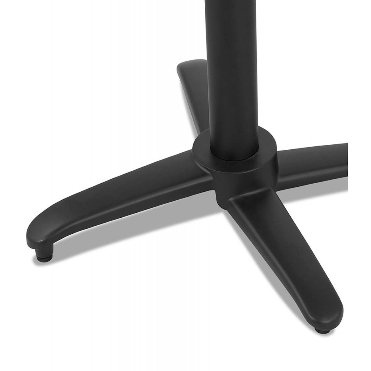 Paris Prix Table Pliable Carrée Intérieur & Extérieur  Dorthy  74cm Noir