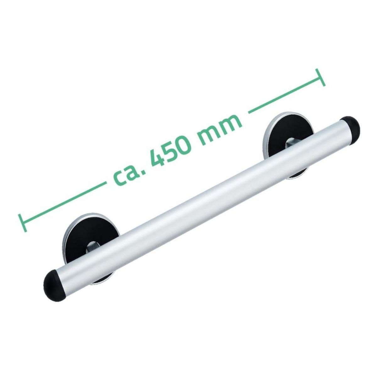 RIDDER RIDDER Barre d'appui de securite Premium 45 cm Aluminium Argente