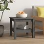 Voir la diapositive 4 : VIDAXL Table basse Gris 45x45x40 cm Bois massif de pin