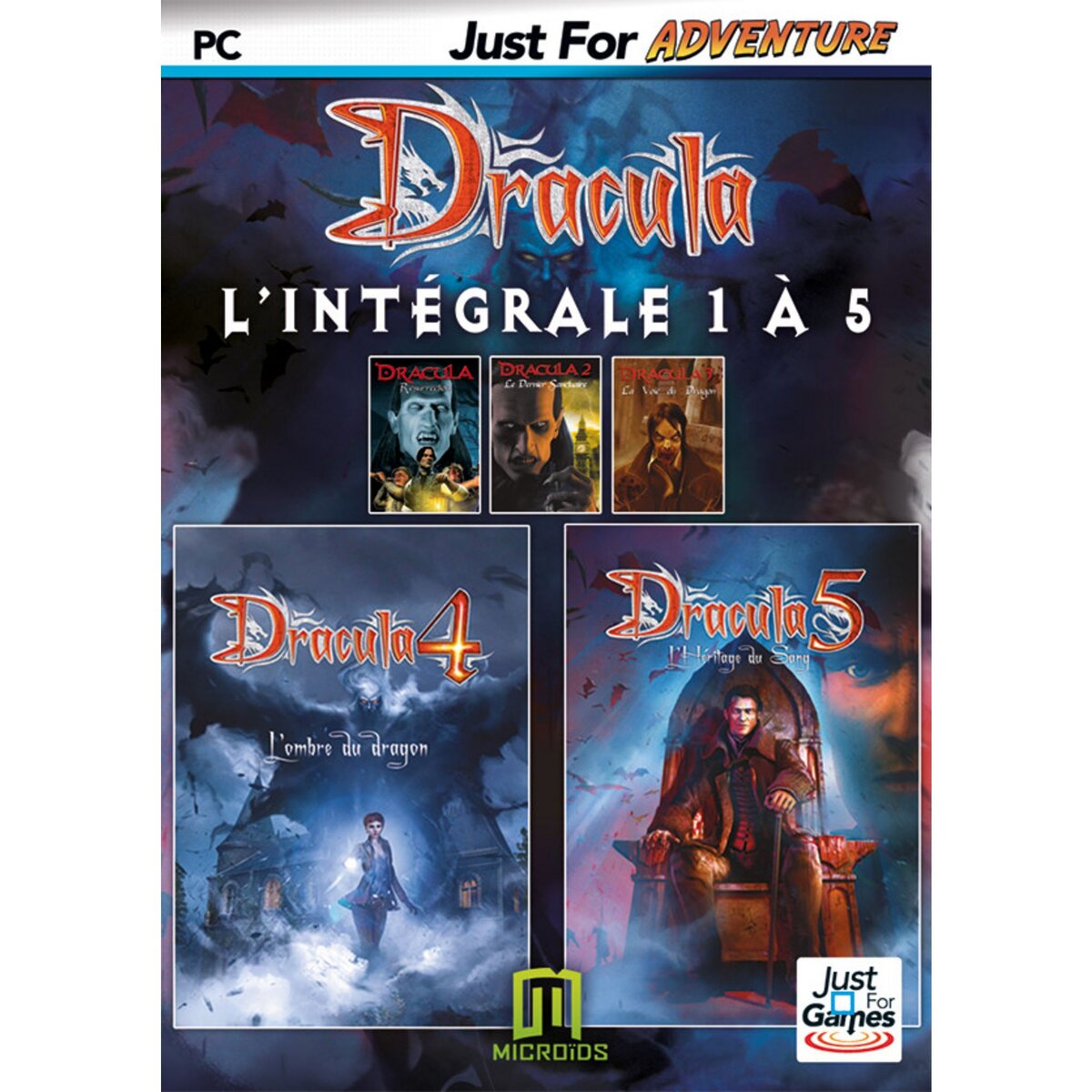 Coffret Dracula 1+2+3+4+5 Blood Legacy PC
