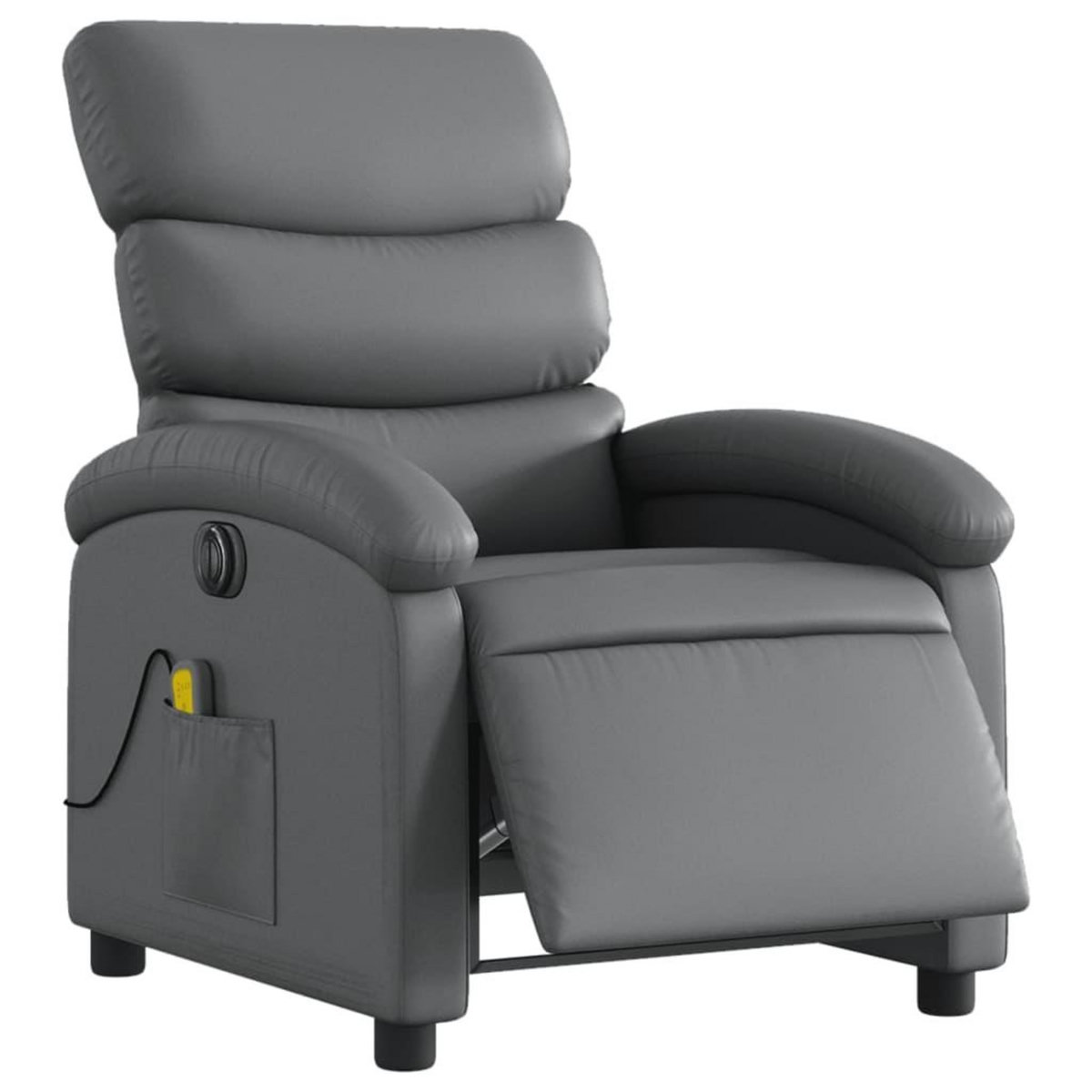VIDAXL Fauteuil de massage inclinable electrique gris similicuir