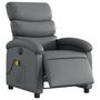 Voir la diapositive 3 : VIDAXL Fauteuil de massage inclinable electrique gris similicuir