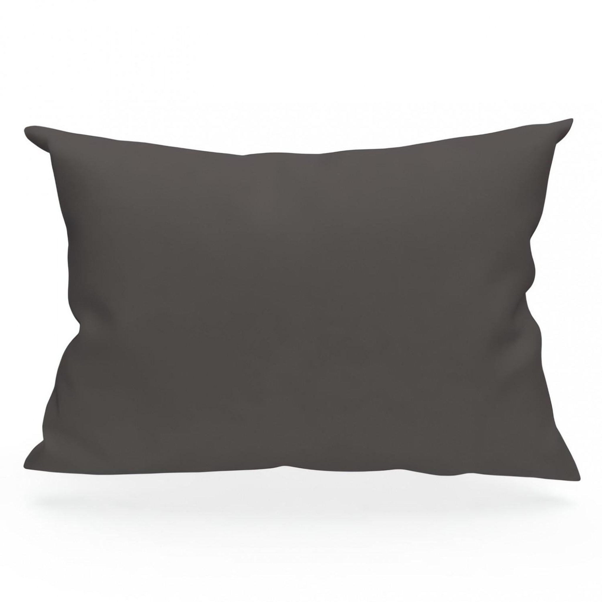 SOLEIL D'OCRE Taie d'oreiller en coton uni 57 Fils SOLEIL D'OCRE, par Soleil d'ocre. Coloris disponibles : Violet, Beige, Marron, Gris