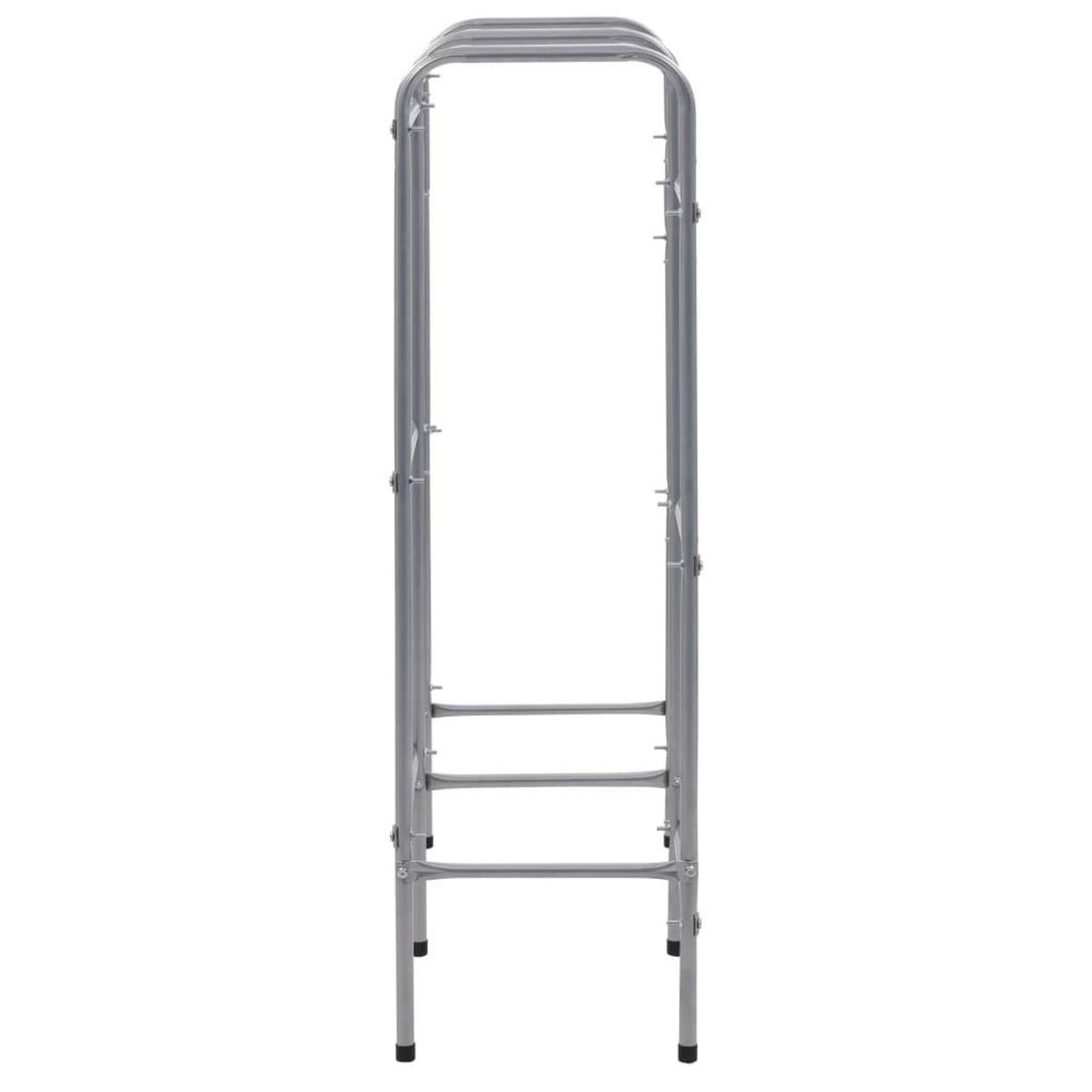 VIDAXL Etagere de rangement pour 6 caisses Argente 96x33x116 cm Acier