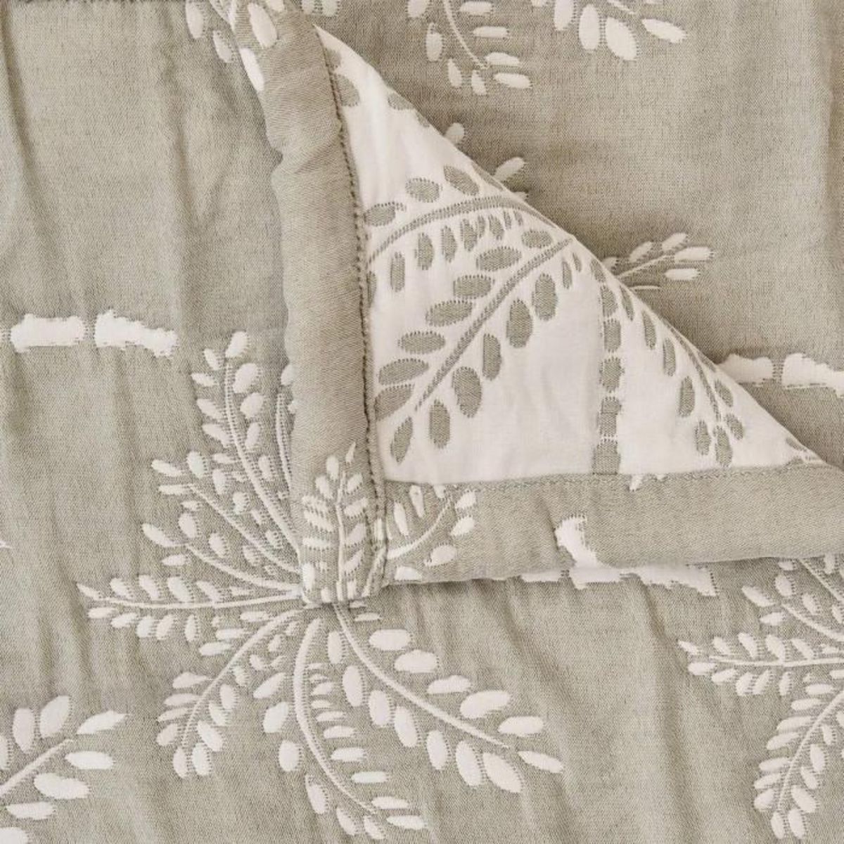 ATMOSPHERA Dessus de Lit Réversible  Nuvia  240x260cm Vert Céladon