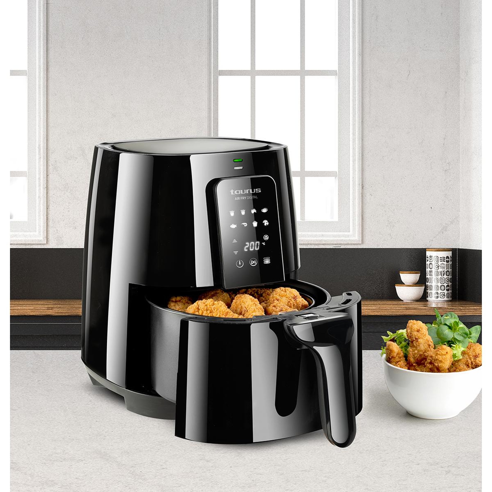 Voir la diapositive 6 : Taurus Friteuse sans huile digital 3.5l noir - air fry digital