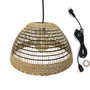 Voir la diapositive 1 : Lumisky Suspension d'extérieur avec cable CESARE Beige Fibre naturelle D38CM