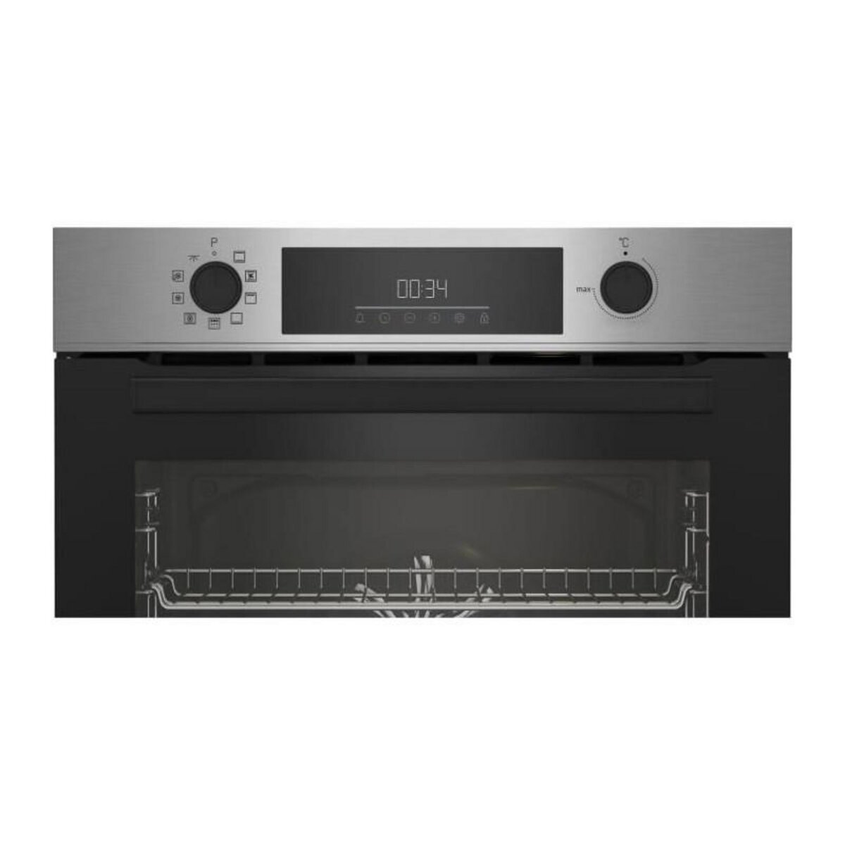 Beko Four encastrable Pyrolyse Chaleur pulsée BEKO BBIM11300XMP Inox - Porte froide - 72L - 59,4 cm