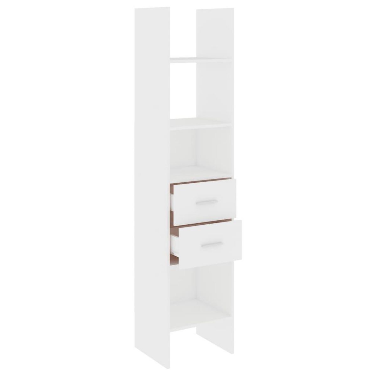 VIDAXL Bibliotheque Blanc 40x35x180 cm Bois d'ingenierie