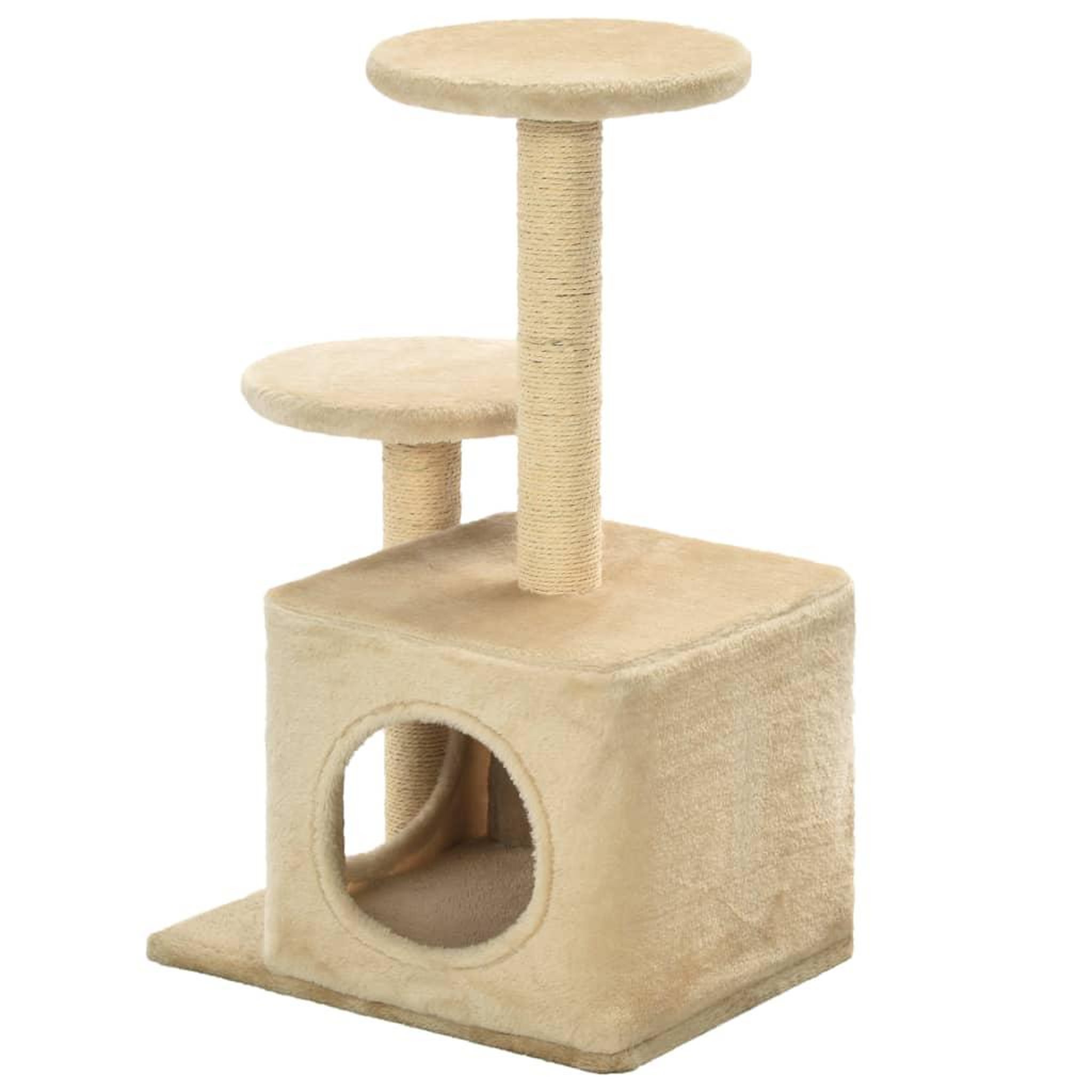 Voir la diapositive 4 : VIDAXL Arbre a chat avec griffoir en sisal 60 cm beige