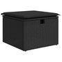 Voir la diapositive 5 : VIDAXL Salon de jardin 6 pcs avec coussins noir resine tressee