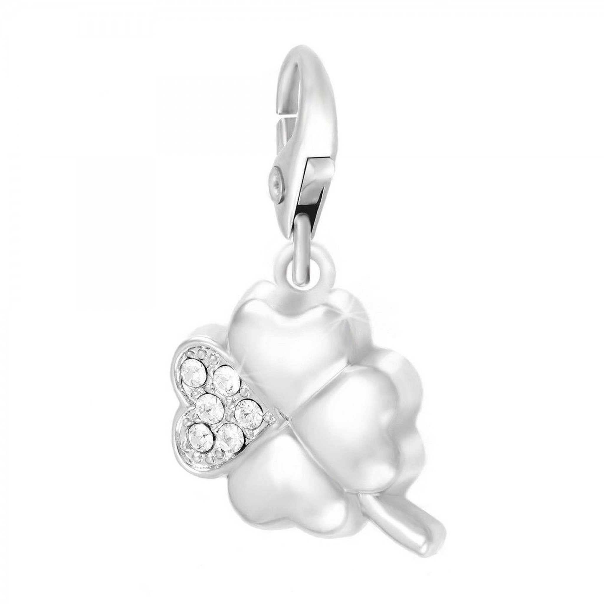 SC CRYSTAL Charm Trèfle SC Crystal orné de Cristaux scintillants