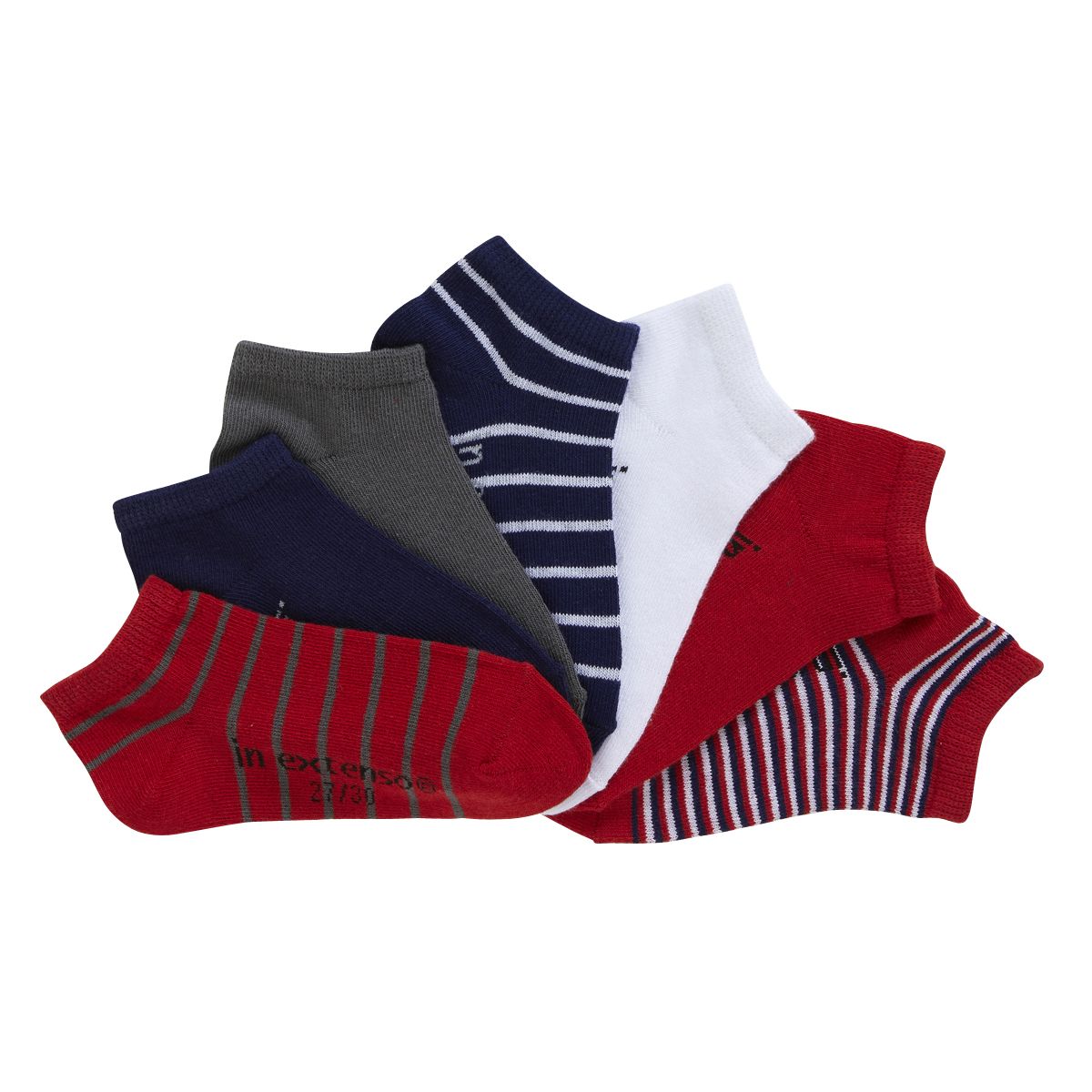 IN EXTENSO Lot de 7 paires de chaussettes garçon