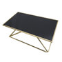 Voir la diapositive 5 : Paris Prix Table Basse Design  Pyramid  110cm Noir & Or