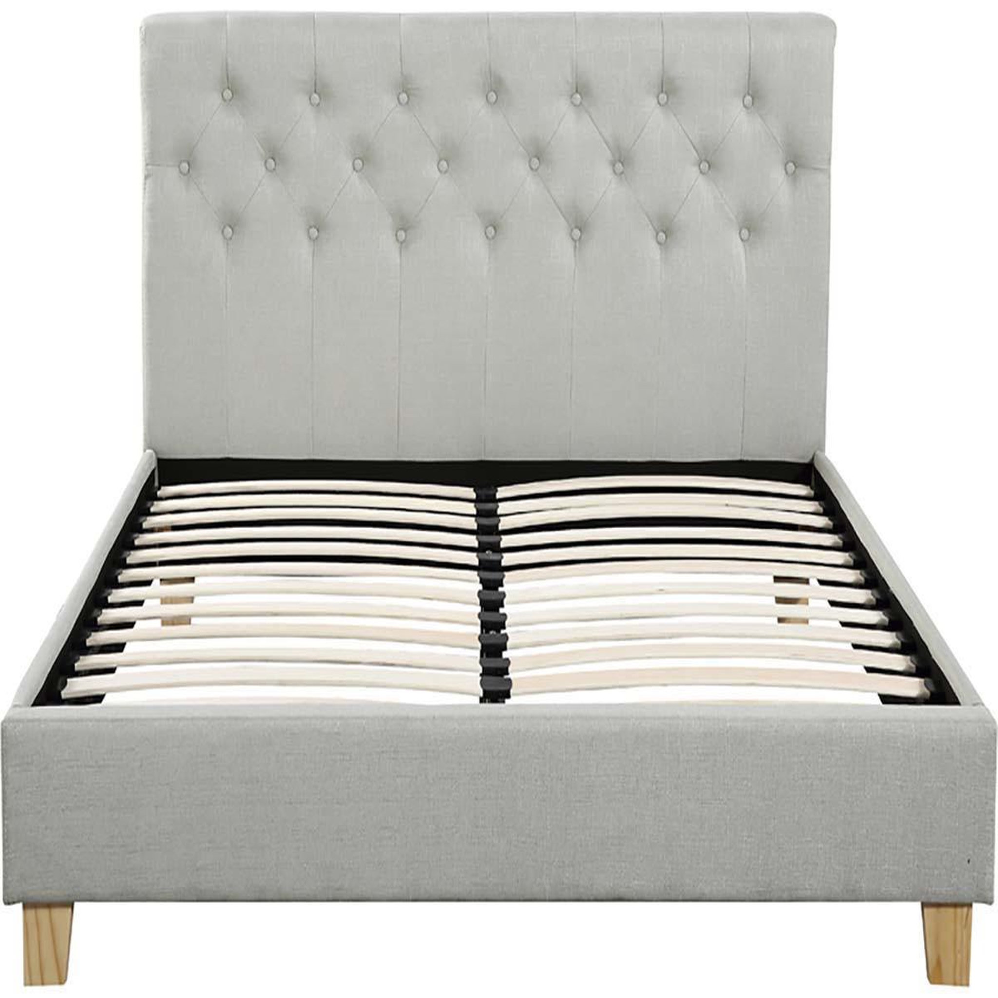 Voir la diapositive 3 : Habitat et Jardin Lit double  emmy  - 140 x 190 cm - beige