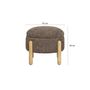 Voir la diapositive 4 : LISA DESIGN Rosie - pouf - en tissu bouclette